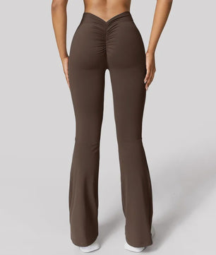 Dames High Waist Flare Leggings met Push-Up Effect - Sport & Casual