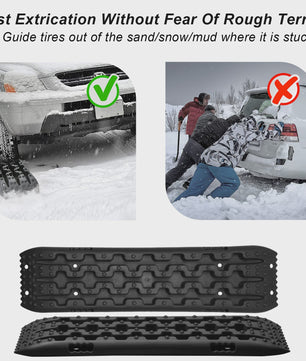 Tractieborden Set (2 stuks) - Offroad Hulp voor Sneeuw, Modder en Zand
