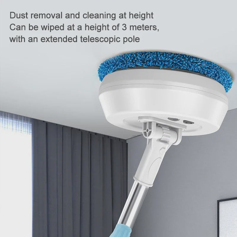 Draadloze Spin Mop: Automatische Vloer-, Auto- en Ramenreiniger