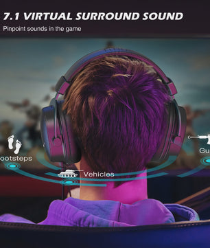 FIFINE H9 Gaming Headset: 7.1 Surround Sound, USB & 3.5mm Jack, Volume & Mute Control