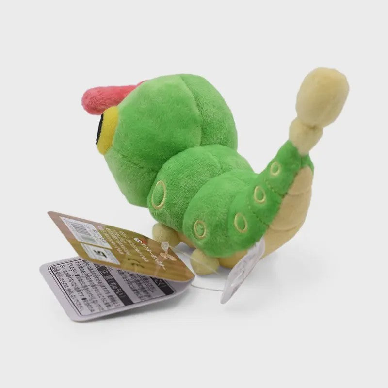 Caterpillar Knuffel - Groene Pluche Rups, 13 cm - Cadeau & Decoratie