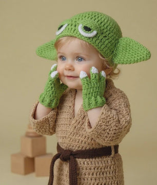 Schattige Baby Halloween Cosplay Outfit & Newborn Fotoshoot Prop - Zachte Gebreide Kleding
