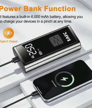 Draadloze Digitale Bandenpomp 4000mAh - Auto, Motor, Fiets & Ballen - Met LED & SOS Functie