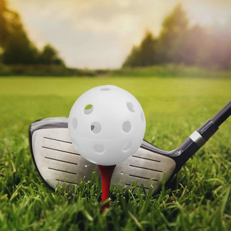 10x Oefen Golfballen - Lichtgewicht Plastic Trainingsballen voor Driving Range & Swing Oefening