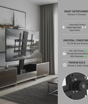 Automatische TV Lift Standaard - In Hoogte Verstelbaar (97.4-167.4 cm), Max. 60 kg