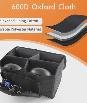 Waterdichte Opbergtas voor 4 Par Lights - Stage Verlichting Tas