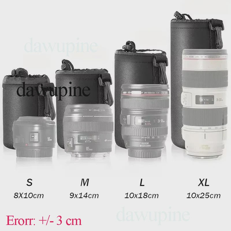Waterdichte Cameralens Tas met Trekkoord en Haak - Bescherming voor DSLR Lenzen