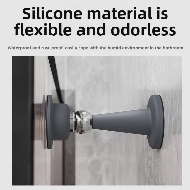 Sterke Siliconen Deurstopper - Zonder Boren, Muurbescherming & Anticoncussie