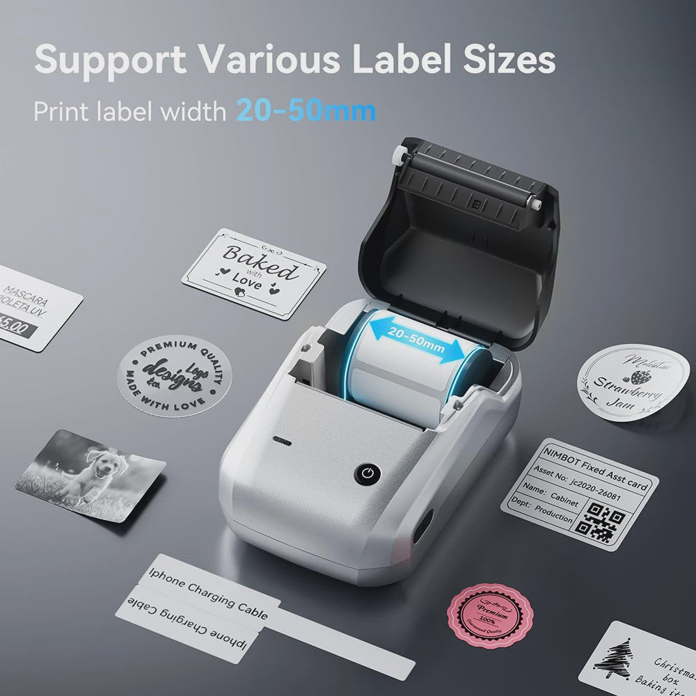 Niimbot B1 Draadloze Thermische Labelprinter - Ideaal voor Kleine Bedrijven, Huis & Cadeaus