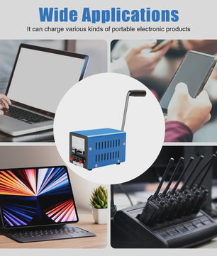Draagbare Hand Crank Generator 20W - Noodstroom & USB Oplader voor Outdoor, Camping & Reizen