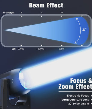 2x 200W Moving Head DJ Verlichting Set met Flightcase - Gobo Beam Stage Lights
