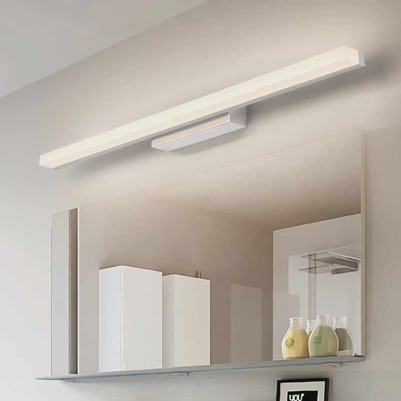 Moderne LED Spiegelverlichting Wandlamp - RVS Zwart/Zilver
