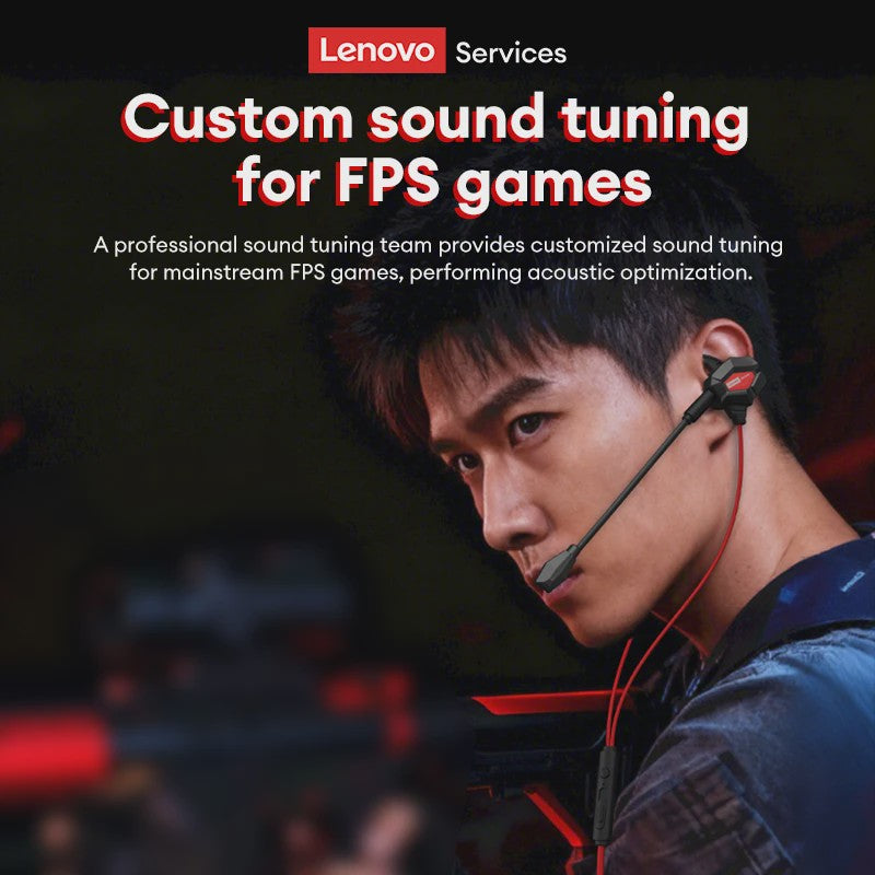 Lenovo Y109 Gaming Headset: Bedrade Oordopjes met Microfoon voor PC, PS4, Switch & Mobiel