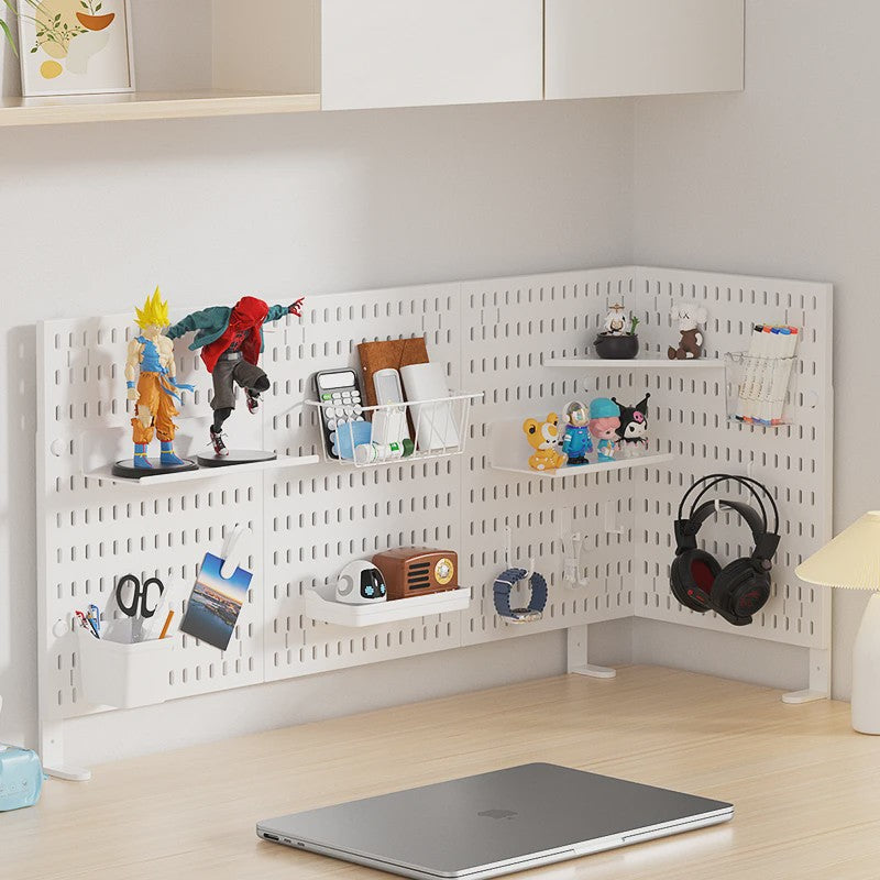 Modulaire Bureau Pegboard Organizer - Wandmontage, Staand & Clip-on