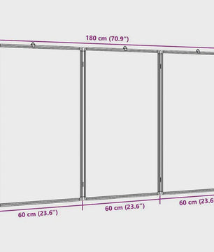 Opvouwbaar Magnetisch Whiteboard 180x100cm - Dubbelzijdig, Aluminium Frame, Makkelijk Schoon te Maken