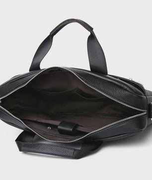 Luxe Leren Aktetas voor Heren - 15 Inch Laptoptas van Echt Leer