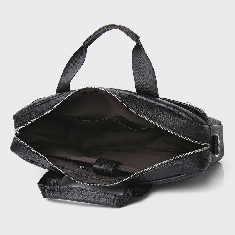 Luxe Leren Aktetas voor Heren - 15 Inch Laptoptas van Echt Leer
