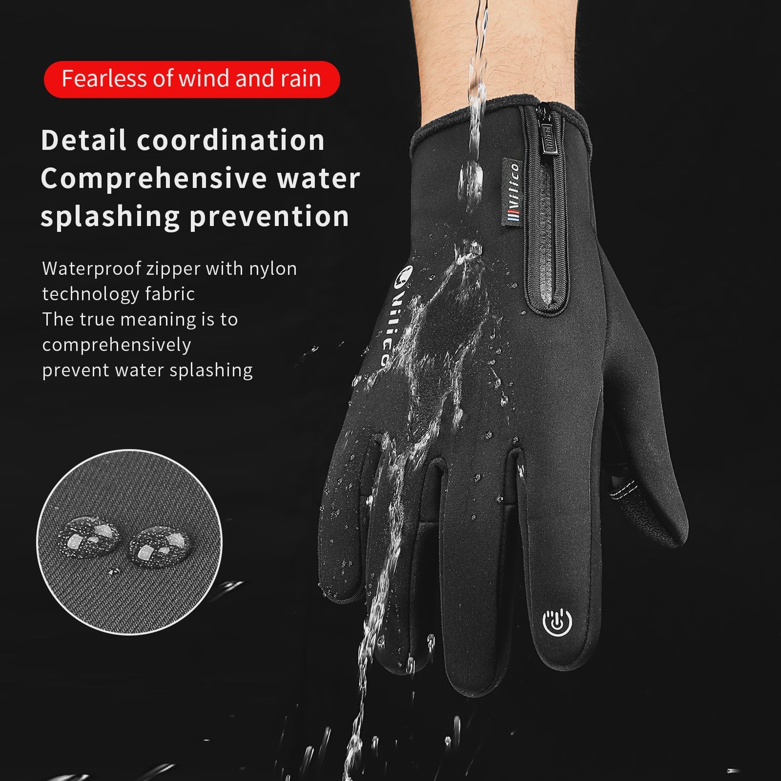 Warme Fleece Handschoenen met Touchscreen - Waterdicht & Winddicht voor Fietsen, Vissen en Buitenactiviteiten