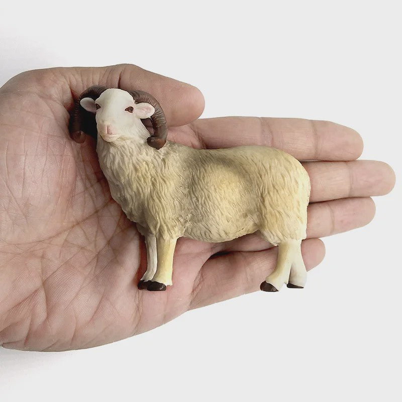 Realistisch Sierfiguur Schaap of Geit - Boerderijdier Model voor Miniatuur Tuin & Huisdecoratie