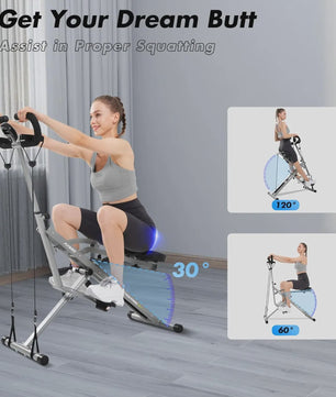 Flybird DQ3 Deep Squat Machine: Full Body Training voor Thuis met Verstelbare Weerstand & Opvouwbaar Ontwerp