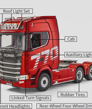 RC Tractor Truck Scania 770S 1:18 - Officieel Gelicenseerd met Licht & Geluid