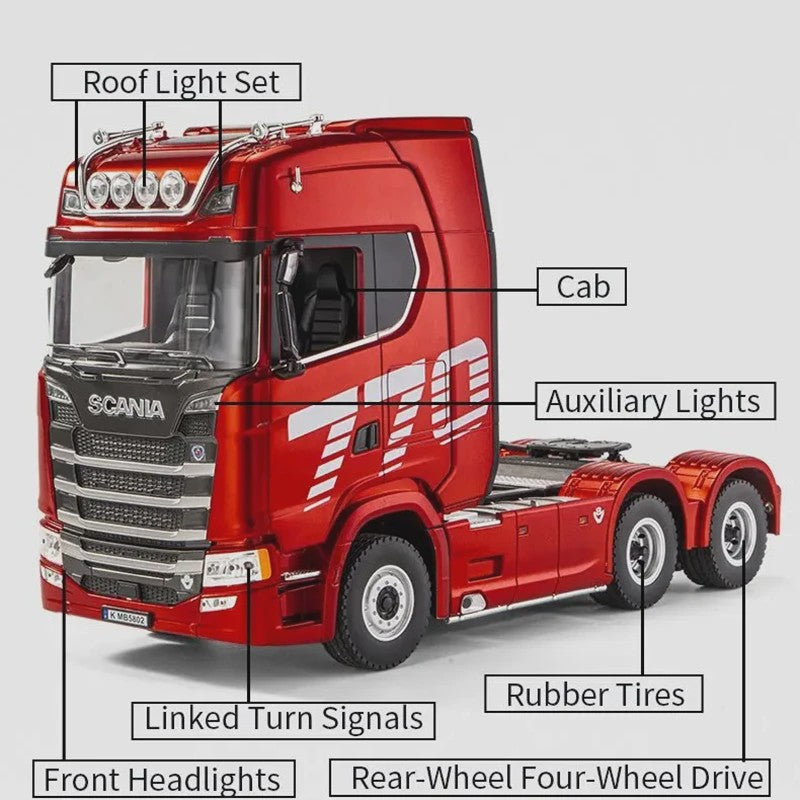 RC Tractor Truck Scania 770S 1:18 - Officieel Gelicenseerd met Licht & Geluid