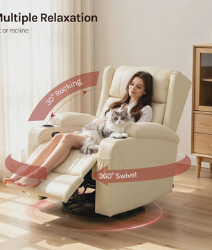 Draaibare Fauteuil met Verstelbare Rugleuning en Voetensteun | Comfortabel en Stijlvol
