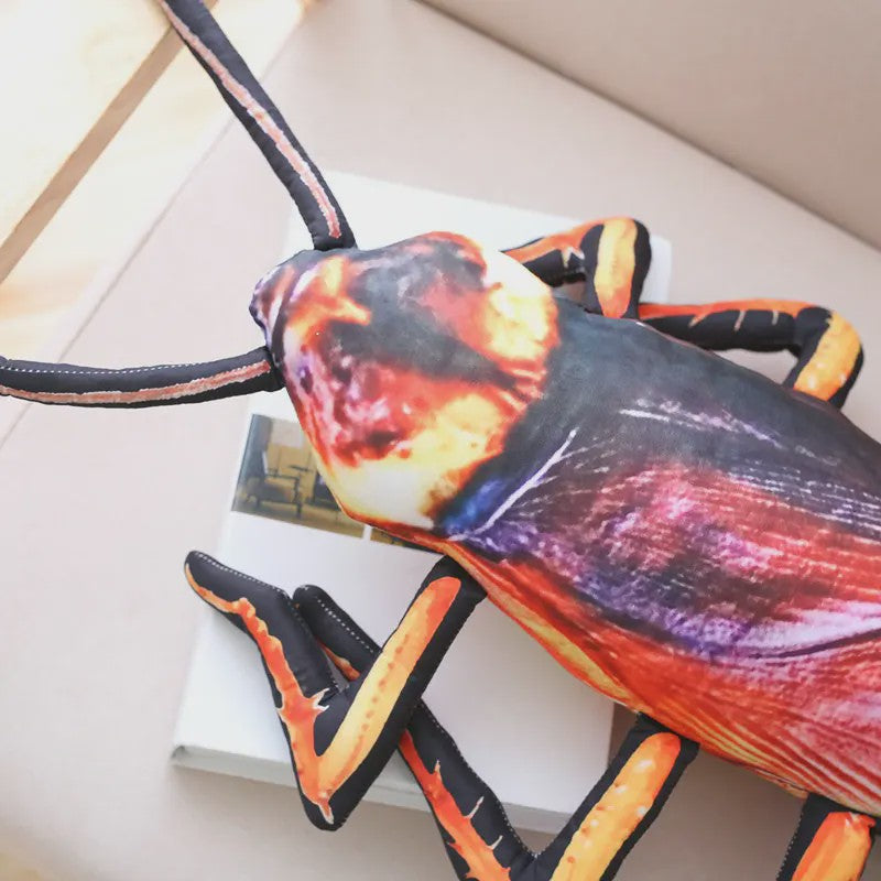 Realistische Kakkerlak Pluche Speelgoed Kussen - 55-120cm - Grappig Insect Knuffel Cadeau