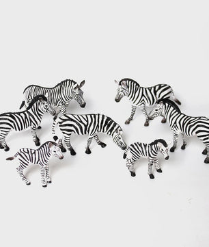 Realistische Wilde Dieren Figuren Set: Okapi, Giraf, Gnu & Zebra - Educatief Speelgoed voor Kinderen