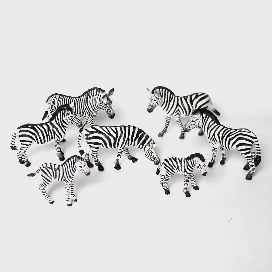 Realistische Wilde Dieren Figuren Set: Okapi, Giraf, Gnu & Zebra - Educatief Speelgoed voor Kinderen