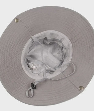 Herfst/Winter Heren Bucket Hat - UV Bescherming, Mesh Panterhoed voor Buitenactiviteiten