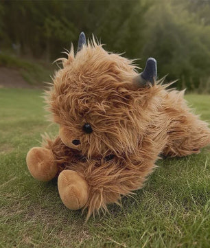 Zachte Pluche Koe Knuffel (25cm) - Schotse Hooglander Speelgoed voor Kinderen & Decoratie