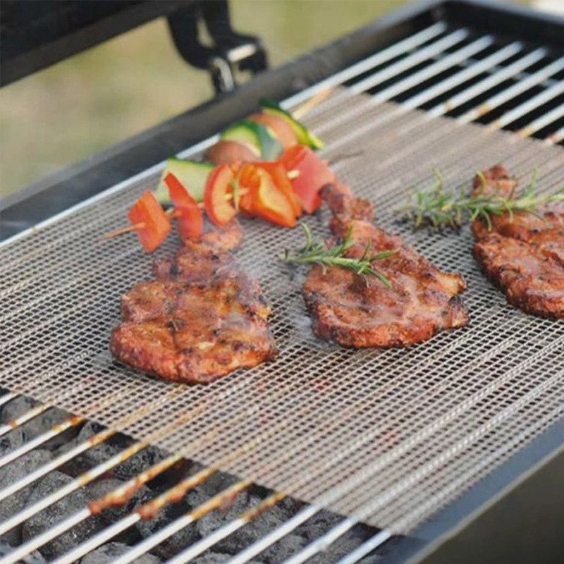 BBQ Grillmatten (Set van 5) - Hittebestendig, Antiaanbak & Herbruikbaar