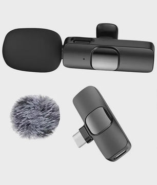 Draadloze Lavalier Microfoon voor iPhone, Android & PC - Plug & Play Mini Microfoon