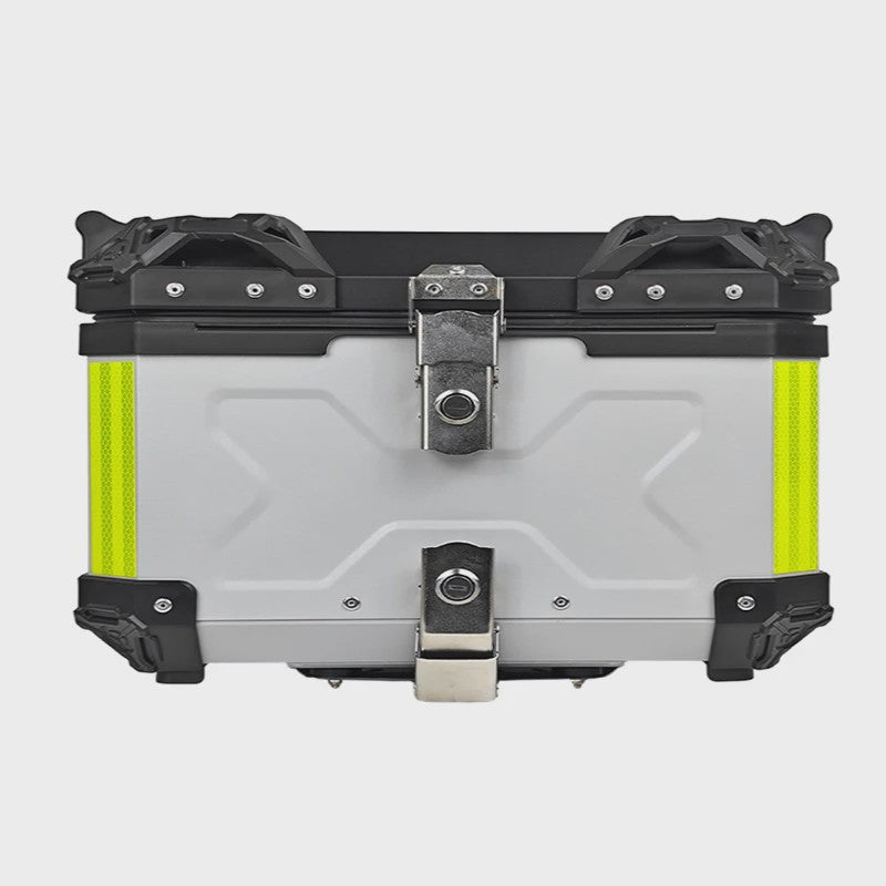65L Aluminium Motor Topkoffer Waterdicht met Anti-diefstal Sluiting & Quick Release