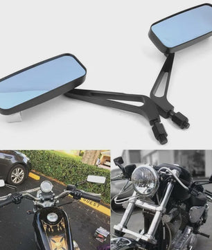 Set van 2 Motor Achteruitkijkspiegels - Universeel & Harley Compatibel