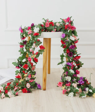 250cm Kunst Rozen Slier - Decoratieve Nepbloemen Slang voor Bruiloft, Huis & Tuin