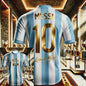 Messi #10 Jubileum T-shirt - Heren, Dames & Kinderen - Sneldrogend