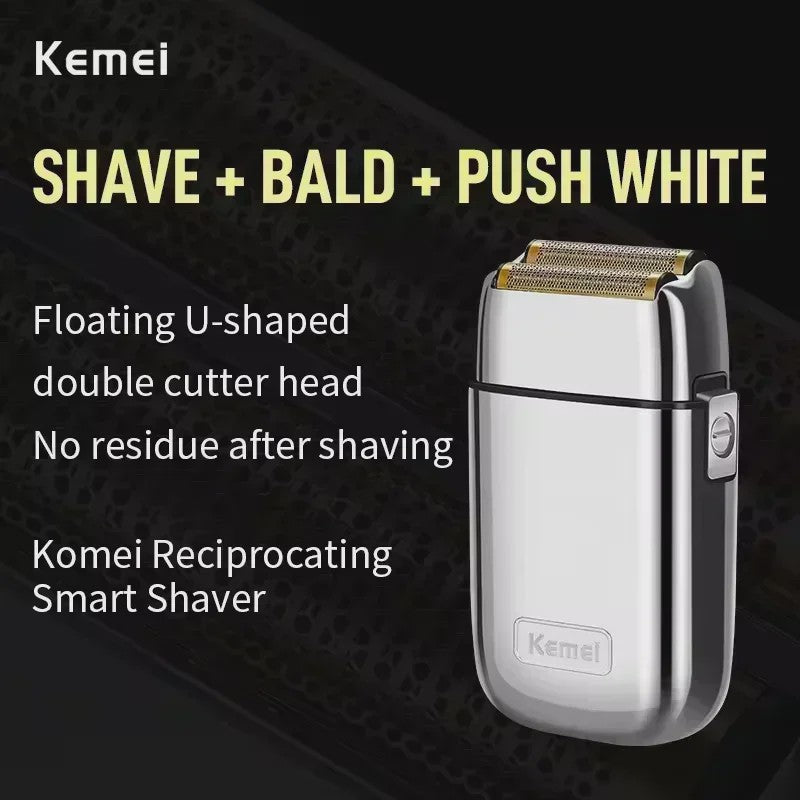 Kemei Professionele Metalen Trimmer KM-TX1/KM-2010/KM-1949 - Oplaadbaar met LED Display