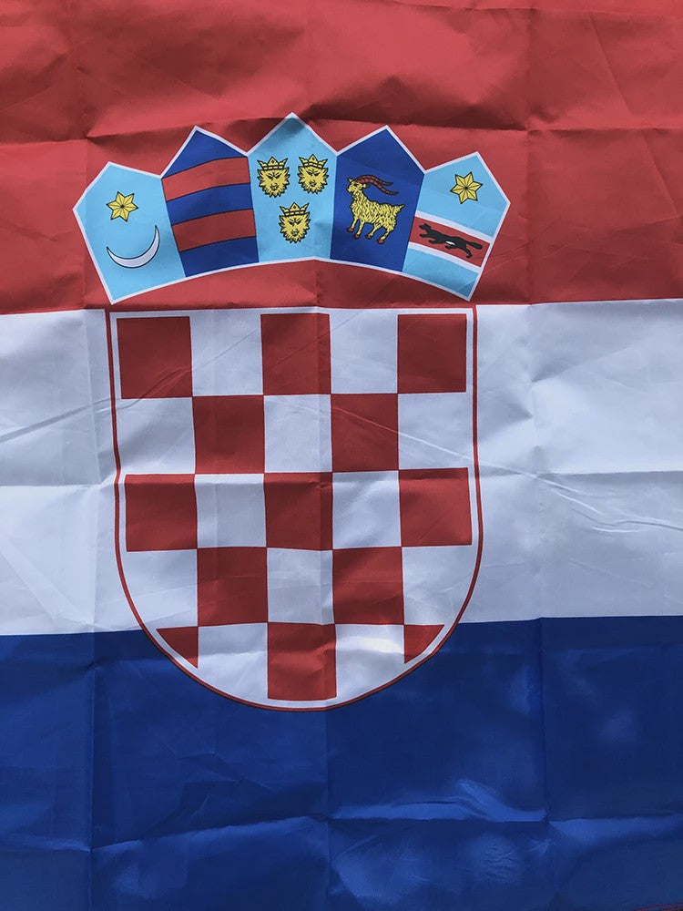 Kroatische Vlag 90x150cm - Hoge Kwaliteit Polyester voor Binnen & Buiten