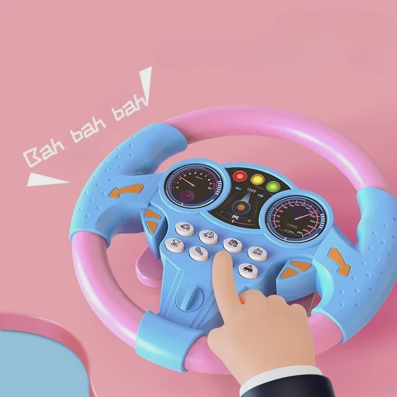 Interactief Stuurwiel Speelgoed voor Kinderen - Vroegeducatief Rijsimulatiespel met Geluid en Licht