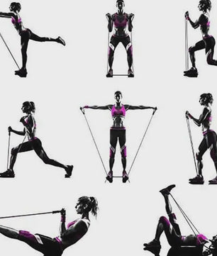 Professionele Weerstandsbanden met Handvatten - Krachttraining voor Mannen & Vrouwen Thuis