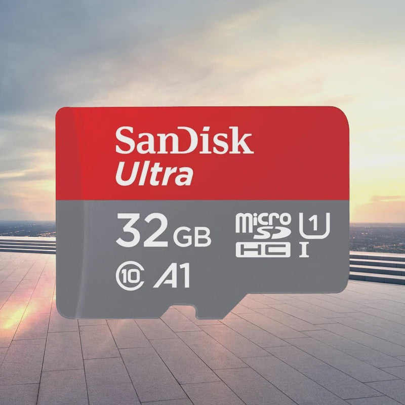 SanDisk Ultra Micro SD Kaart 32GB, 64GB, 128GB - Class 10, UHS-I, A1 Snelheid