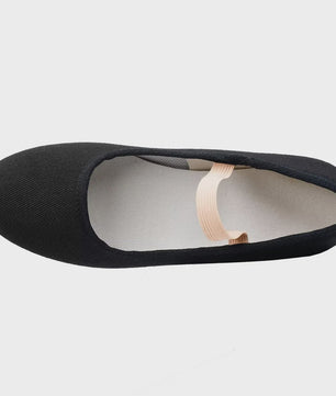Zwarte Canvas Dansschoenen voor Dames met 2.5 cm Hak - Podium & Ballet