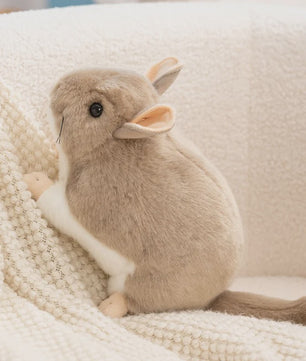 Kawaii Chinchilla Pluche Knuffel - 40cm Zachte Levensechte Speelgoed - Verjaardagscadeau