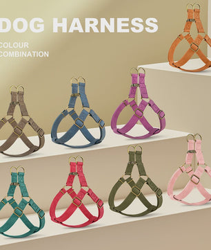 Luxe PU Leder Hondentuig met Leash en Gepersonaliseerde ID Gesp - Duurzaam voor Kleine & Middelgrote Honden