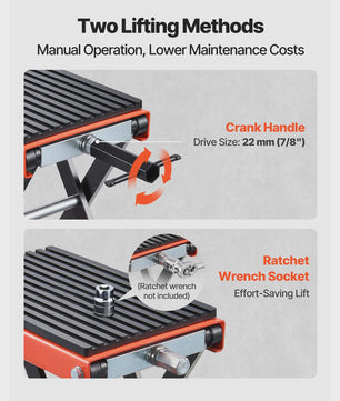 Motorlift 1500 lbs / 680 kg - Robuuste Werkstand met Kruk voor Motoren