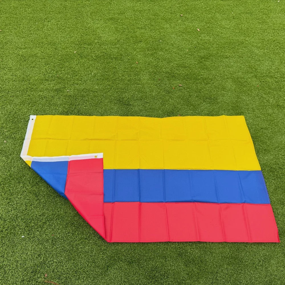 Colombiaanse Vlag 150x90cm - Duurzaam Polyester, Dubbel Gestikt voor Binnen en Buiten