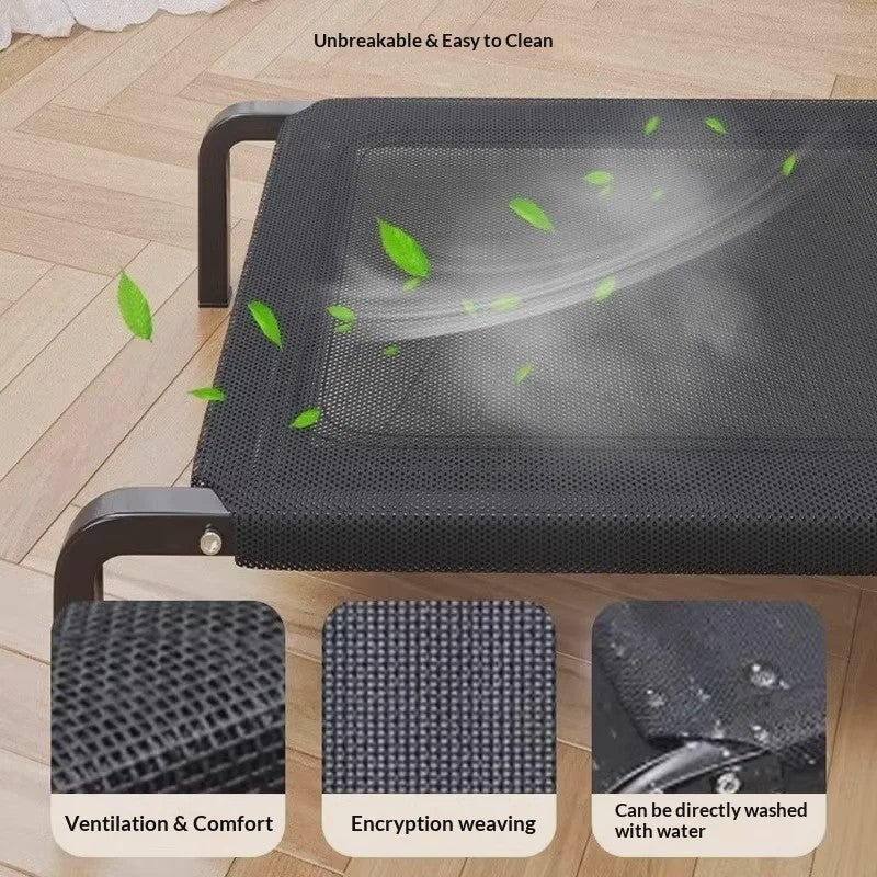 Verhoogd Hondenkussen Outdoor & Indoor - Ademend, Vochtwerend, Antislip - Voor Alle Seizoenen & Hondenmaten