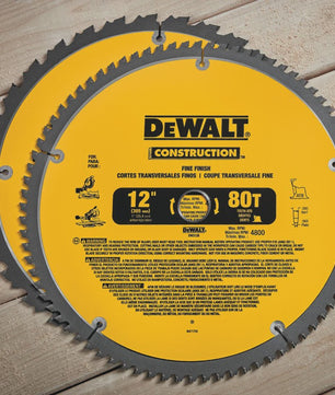 DEWALT Hardmetalen Zaagbladen voor Hout - 216/254/305MM - 40/60/80T